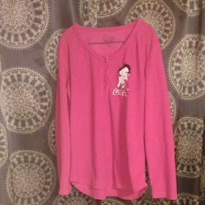 Coca Cola Kids Pink Long Sleeve Shirt